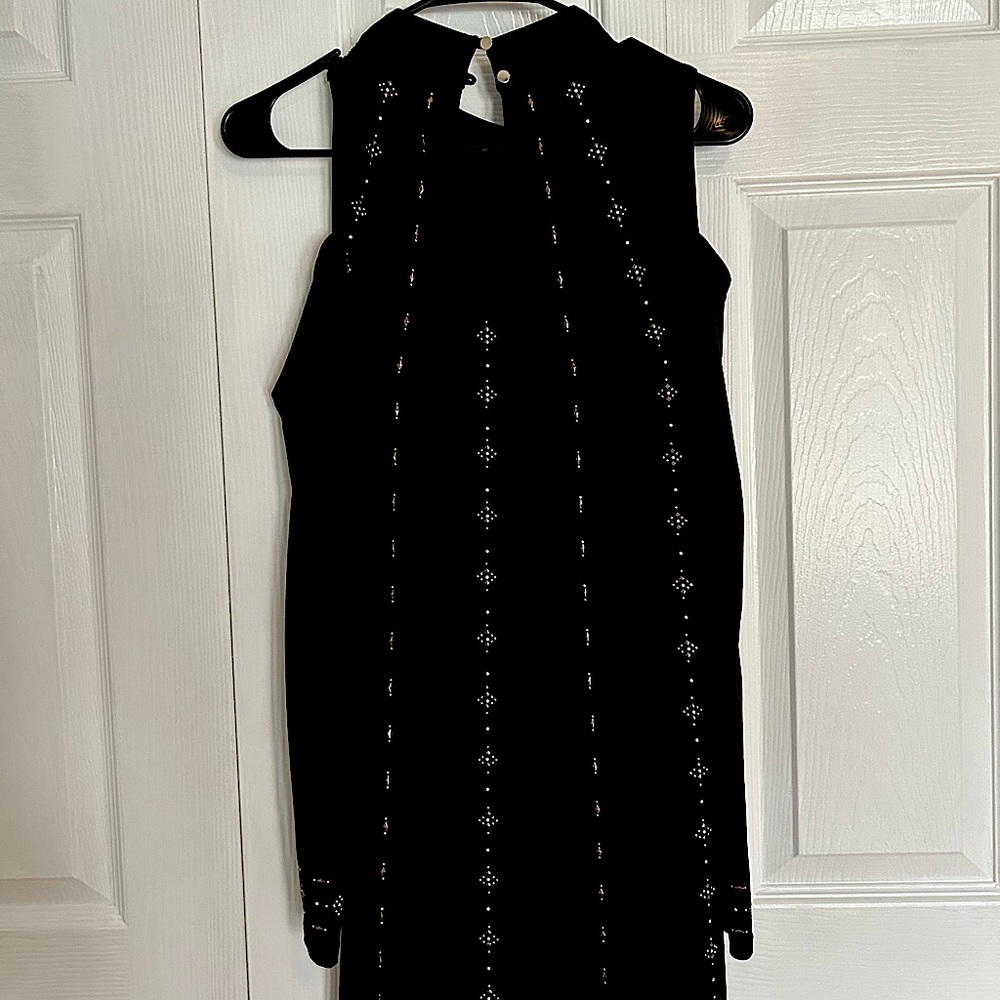 Black studded dress